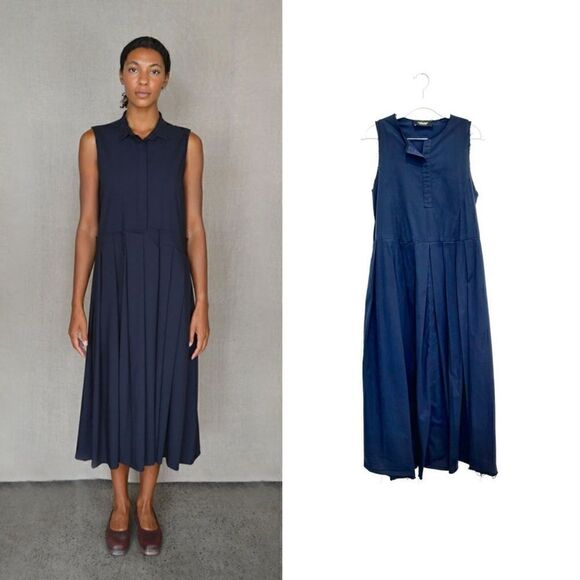 Rachel Comey sleeveless midi dress in navy - Picture 1 of 8